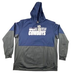 Nike Dallas Cowboys Lock Up Therma Hoodie Pullover Sweatshirt Size 3XL Tall Mens